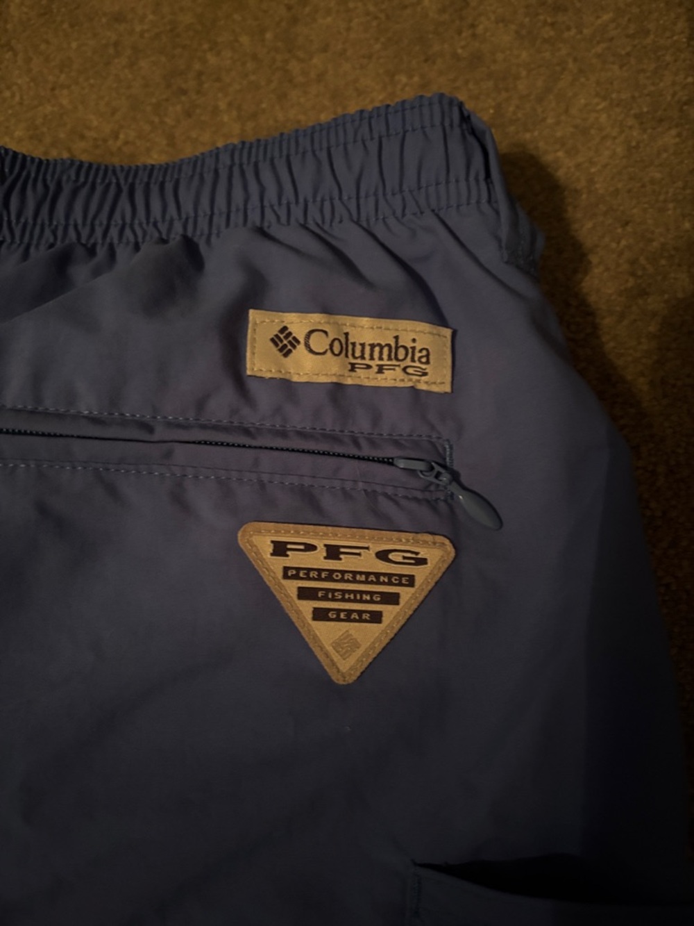 Men's PFG Columbia Athletic Quick-Dry Blue  Shorts
